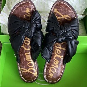 Sam Edelman Garson sandals black leather size 7